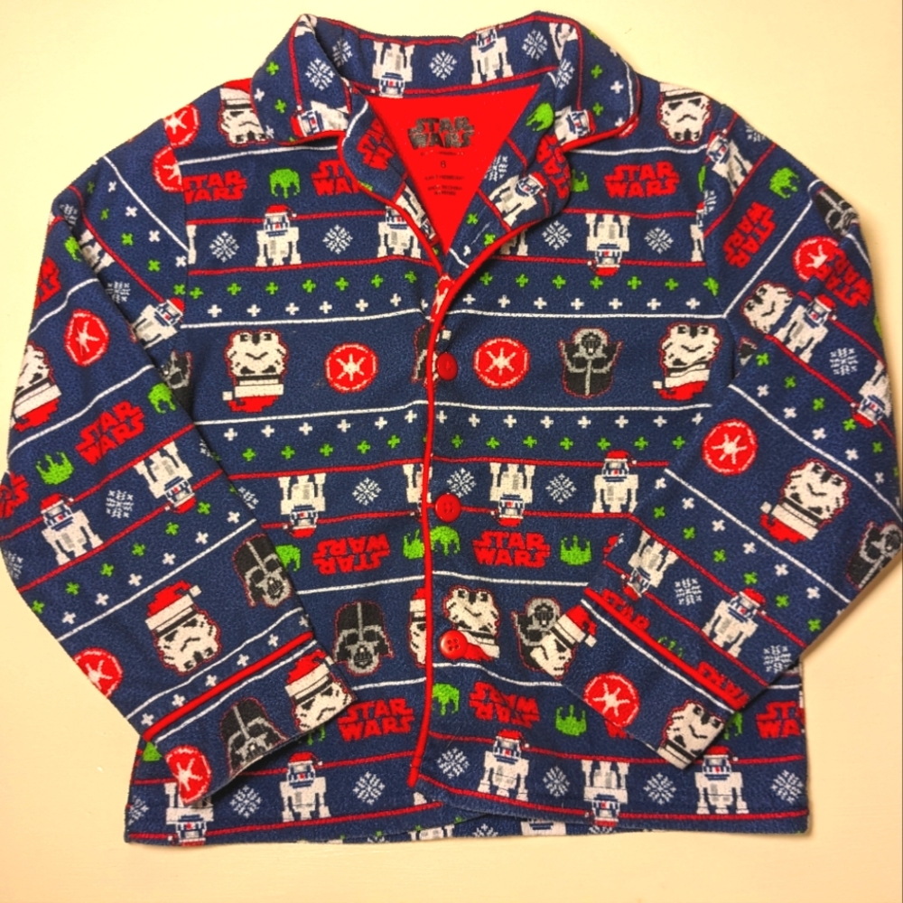 Star Wars 6t Pajama Top Christmas Winter Night Shirt